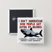 Haaien - Hoor de Button van de Muziek Funny (Voorkant /achterkant)
