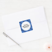 Haaien in het Deep Blue Zee Vierkante Sticker (Envelop)