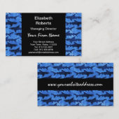 Haaien in het Deep Blue Zee Visitekaartje (Voorkant / Achterkant)