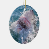 Haaien in het water keramisch ornament (Rechts)