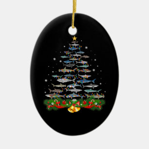 Haaien kerstboom Haaien Haaien Haaien Vruchten Man Keramisch Ornament