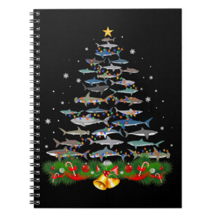 Haaien kerstboom notitieboek