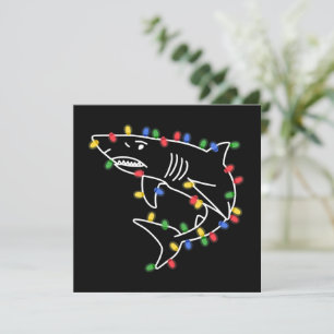 Haaien Liefhebber Boom Kerstmis Kersthuisdier Dier Feestdagenkaart