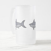 Haaien Matglas Bierpul (Voorkant links)