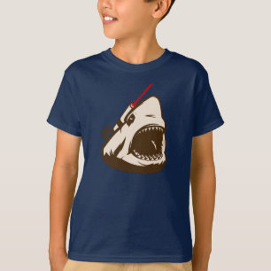 Haaien met een wrijvingslaserstraal t-shirt