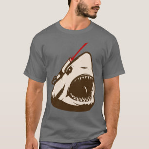 Haaien met een wrijvingslaserstraal t-shirt