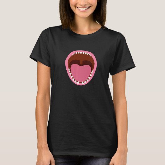 Haaien met Open Mouth 1 T-shirt (Voorkant)