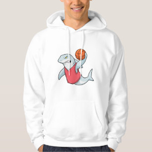 Haaien op sport met Basketball Hoodie