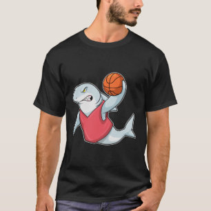 Haaien op sport met Basketball T-shirt