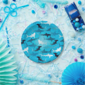 haaien! papieren bordje (Feest)