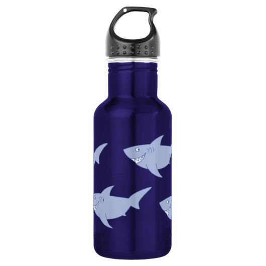 Haaien Schattigee Kinder waterfles met naam Waterfles (Voorkant)