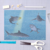 Haaien Tissuepapier (Craft)