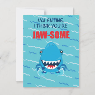 haaien Valentijnskaart Feestdagenkaart