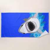 Haaien van Waves Scuba Diver Strandlaken (Voorkant)