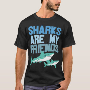 Haaien zijn mijn vrienden die de haaienschuba uitd t-shirt