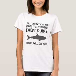 Haaien zullen je doden t-shirt