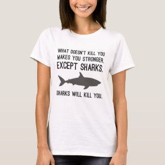 Haaien zullen je doden t-shirt