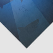 Haaien zwemmen tissuepapier (Detail)