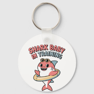 Haaienbaby in training   Kinderen Sleutelhanger
