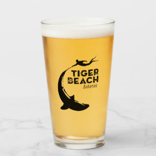 haaienduik in Tiger Beach Glas