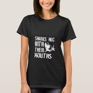 haaienhaai vrouwen haaienmond V T-shirt