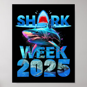 Haaienliefhebber 2025 - Week van de oceaanbescherm Poster