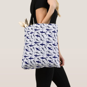 haaienpatroon-Canvas tas Ocean Theme voor Hallow