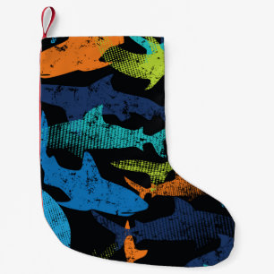 Haaienpatroon, modern urban kleine kerstsok