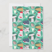 Haaiensoort Kerstmis Feestdagenkaart (Achterkant)