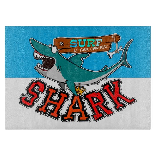 Haaiensurf Snijplank (Voorkant)