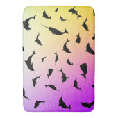 haaienvis op gradiënt oceaan badmat (Voorkant Verticaal)