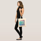 haaienvis op gradiënt oceaan tote bag (Voorkant (model))