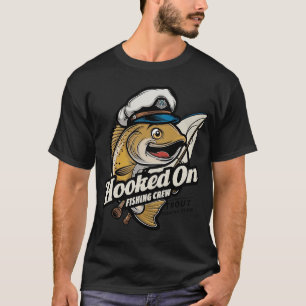 Haak aan het vissen bemanning, Forel vissen club T-shirt