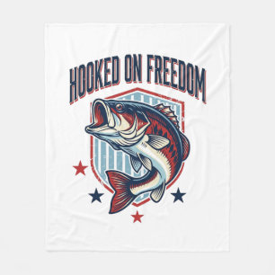 Haak aan vrijheid vintage basisshirt ontwerp fleece deken