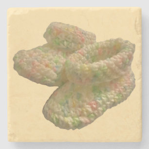 Haak Baby Schoenen Design Stenen Onderzetter