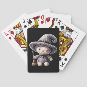 Haak een Schattige Heks Pokerkaarten