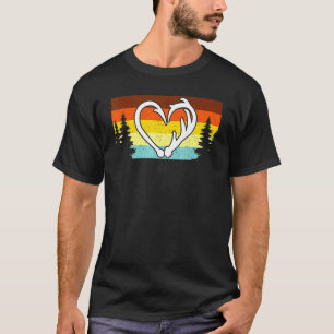 Haak En Geweih Visser Jager Hart T-shirt