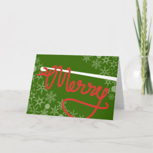 Haak haak Vrolijk Kerstgaren cadeaubon Feestdagen Kaart