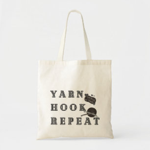 Haak Herhaal Haak Steken Handgemaakt Tote Bag