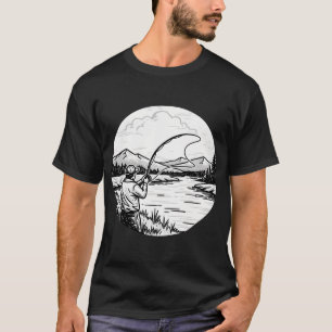 Haak in Florida Bassvissen Vintage Angler T-shirt