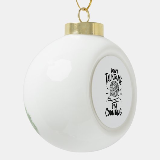 Haak Keramische Bal Ornament (Links)