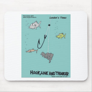 Haak Lijn & Denker Grappige Cadeaus T-shirts & Kaa Muismat