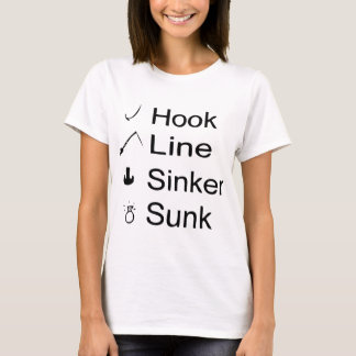 Haak, Lijn, Sinker, Gezonken T-shirt