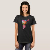 Haakbloemen Vlinder en Boog T-shirt (Voorkant volledig)