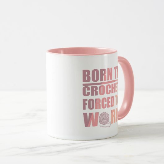 Haakbordjes cadeau Grappige gehaakte quote Mok (Voorkant rechts)