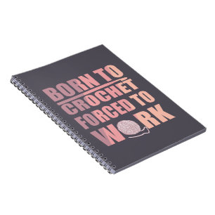 Haakbordjes cadeau Grappige gehaakte quote Notitieboek