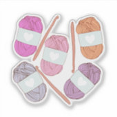 haakgaren sticker (Voorkant)