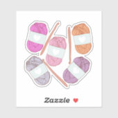 haakgaren sticker (Vel)