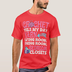 Haakgaren Vult Mijn Dagen Schattig Haken Haak T-shirt