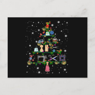 Haakgerei Kerstboom Overdekte Lichten Briefkaart